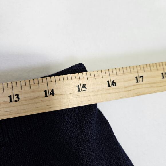 Y2K VTG St John Womens 12 Pants Santana Knit Pull On Cruise Collection Navy Blue - Picture 8 of 12